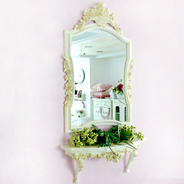 장미 거울과 선반세트